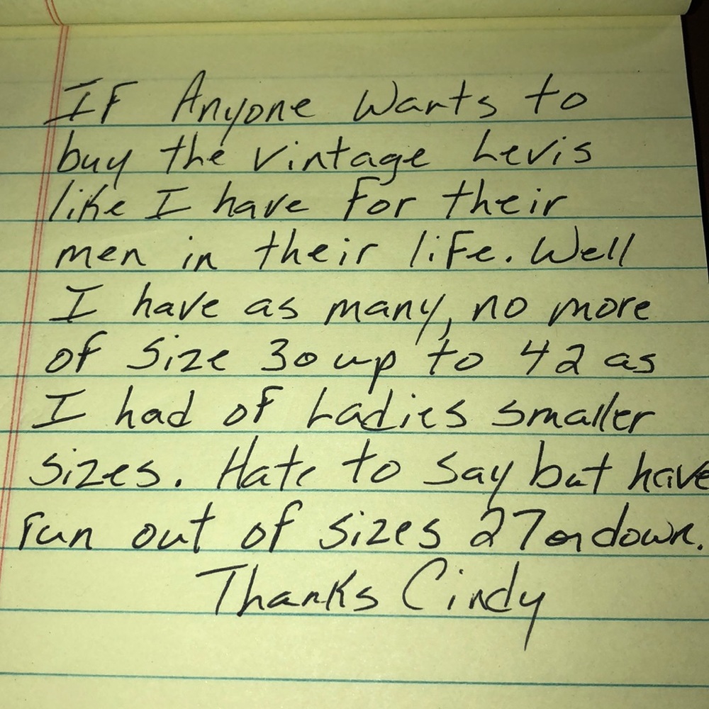 Vintage Levis, 505, 550, 512, etc